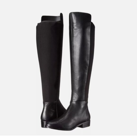 NEW Michael Kors Bromley Over The Knee  Boot Black - Picture 1 of 10